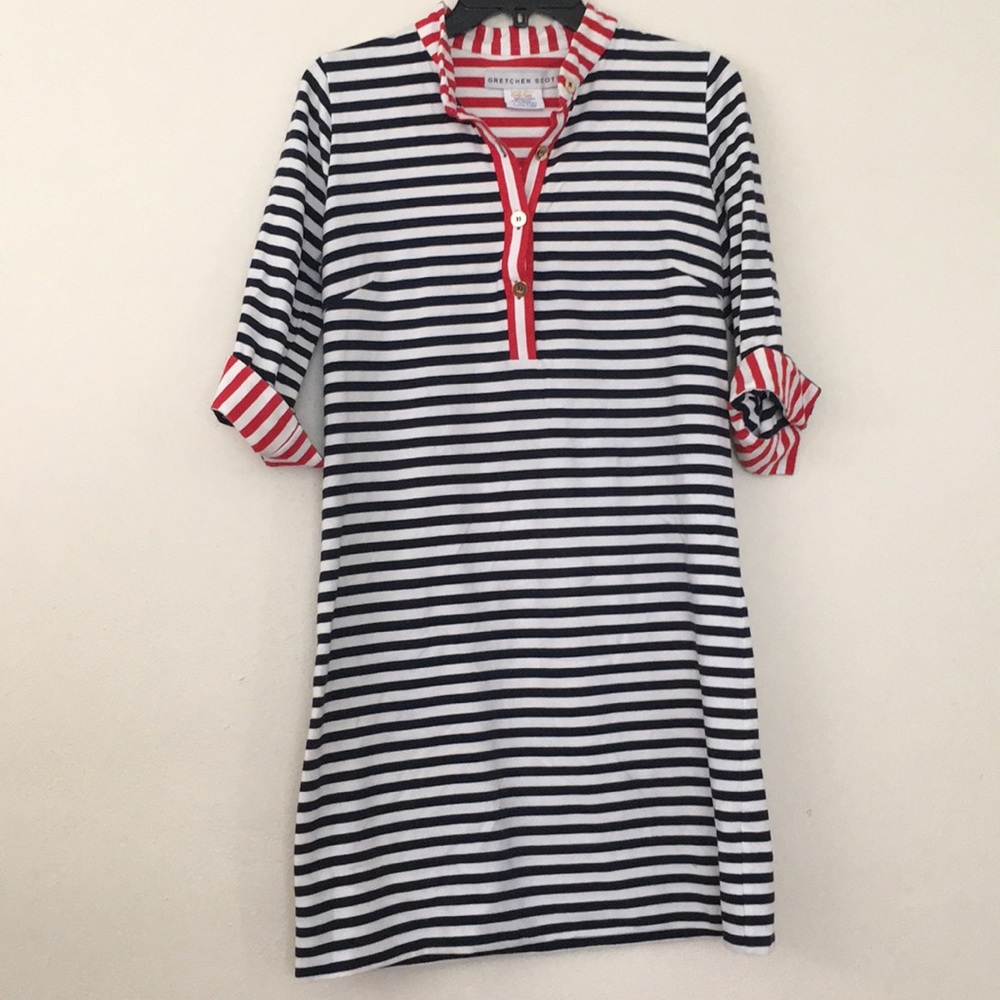 Size Large Gretchen Scott striped dress